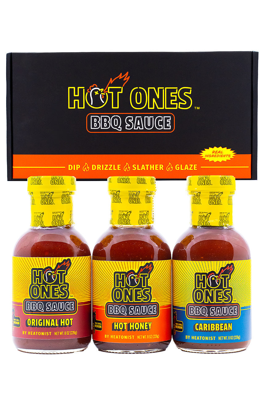 Hot Ones BBQ Trio Pack (Original / Hot Honey / Caribbean) L7