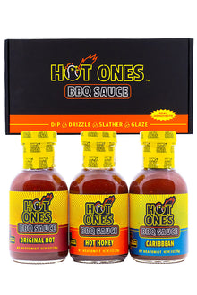 Hot Ones BBQ Trio Pack (Original / Hot Honey / Caribbean) L7