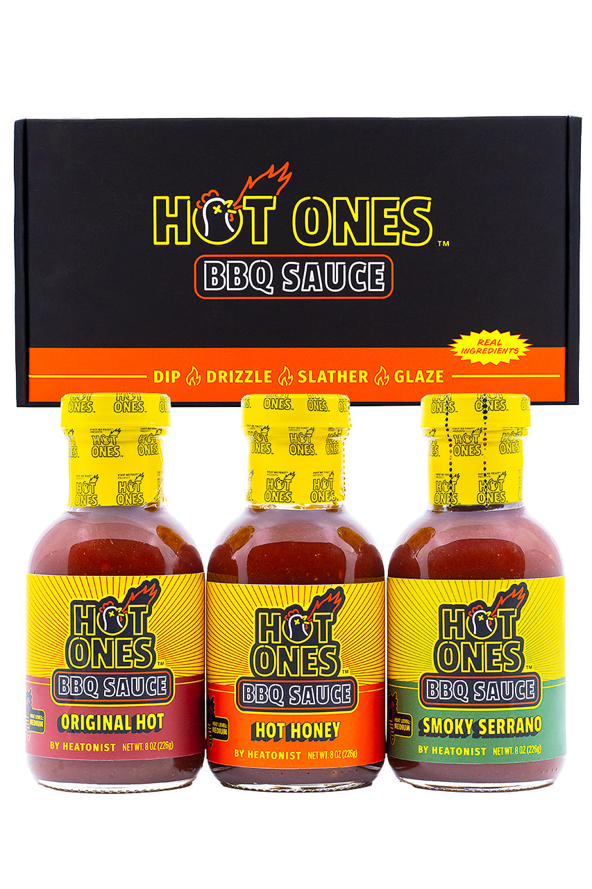 Hot Ones BBQ Trio Pack (Original / Hot Honey / Smoked Serrano) D9