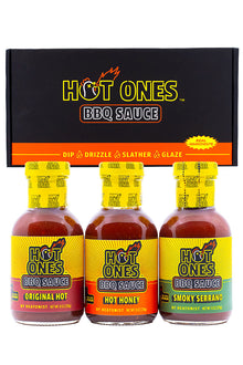 Hot Ones BBQ Trio Pack (Original / Hot Honey / Smoked Serrano) D9