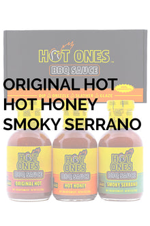 Hot Ones BBQ Trio Pack (Original / Hot Honey / Smoked Serrano) D9