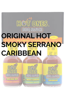 Hot Ones BBQ Trio Pack (Original / Smoked Serrano / Caribbean) C8