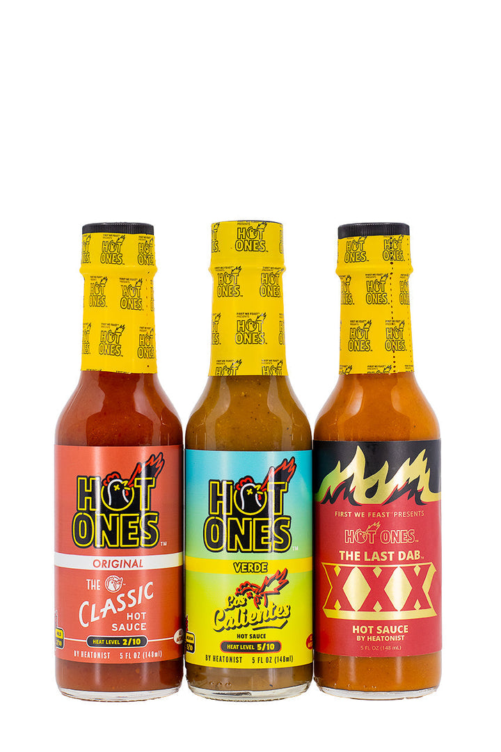 Hot Ones Trio Pack - Original | Hot Ones Hot Sauce J1