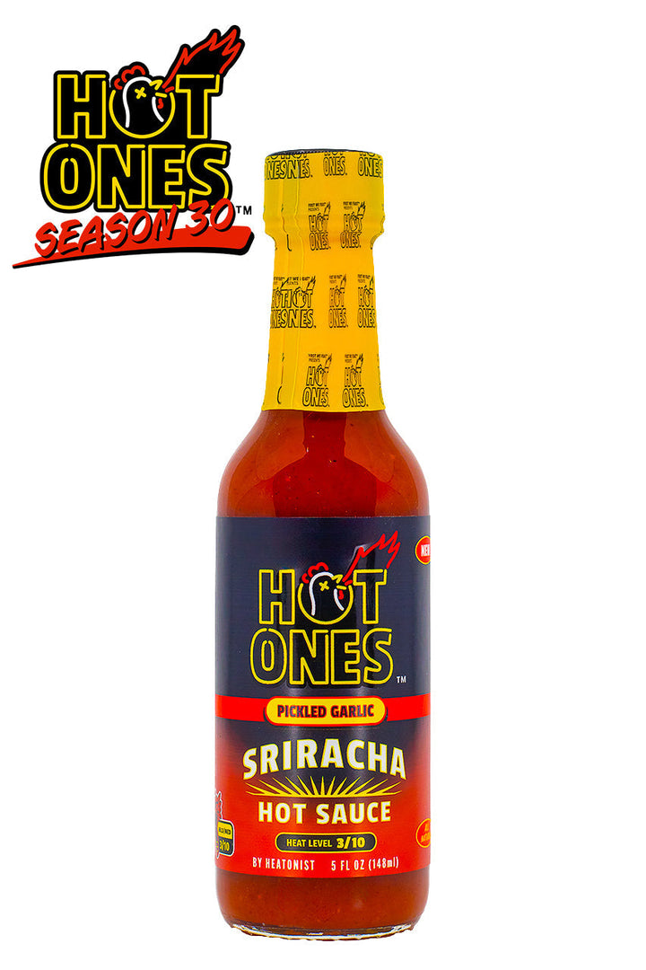 Pickled Garlic Sriracha | Hot Ones Hot Sauce H4