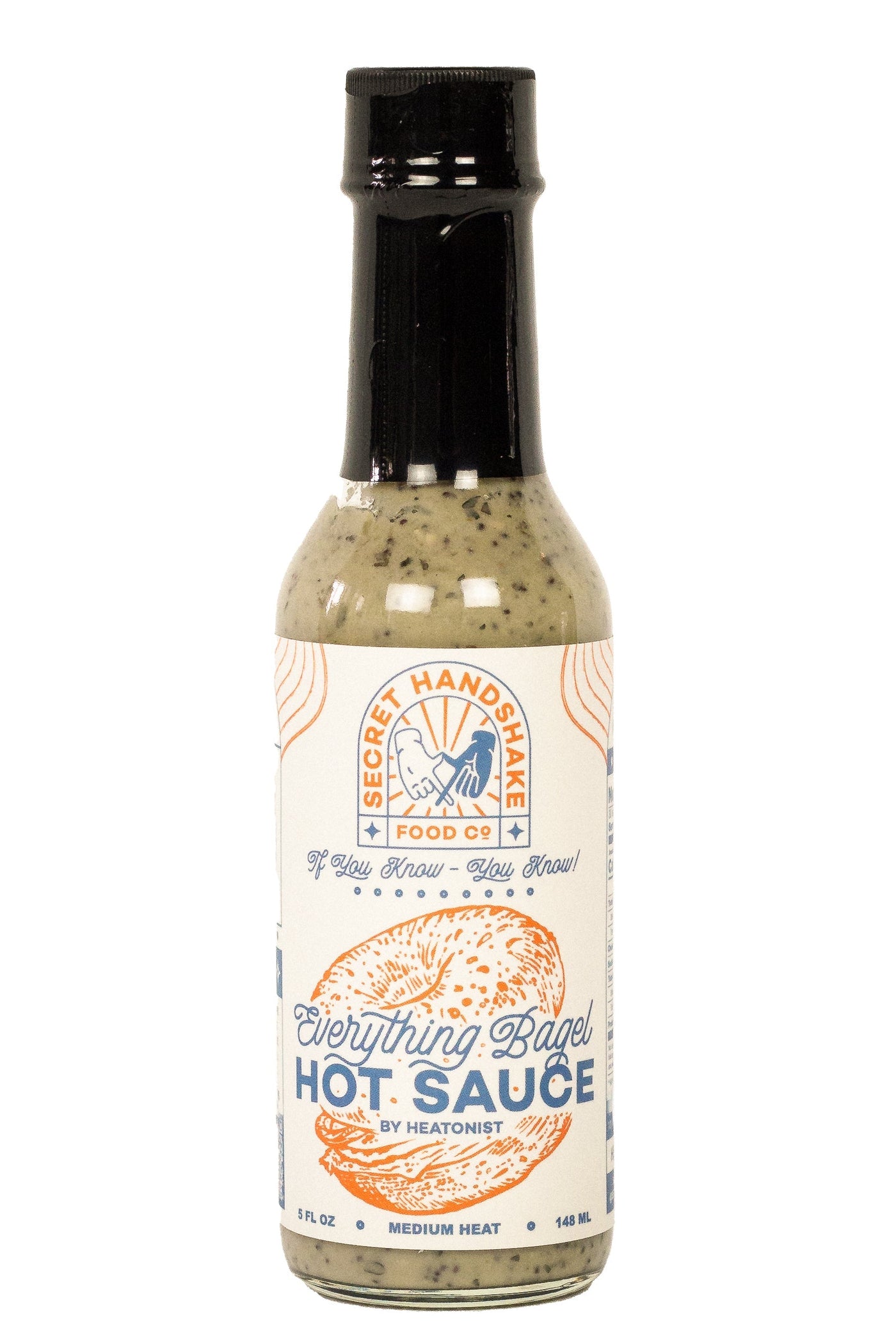 Everything Bagel Hot Sauce | Secret Handshake Food Co Y4