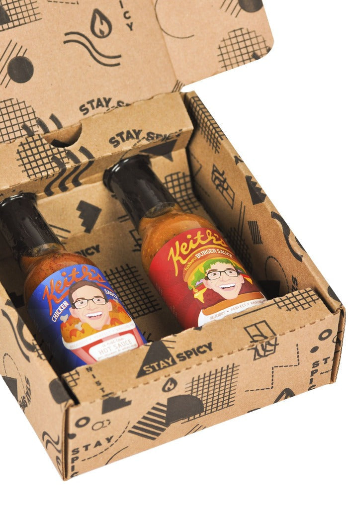 Chicken & Burger Hot Sauce Duo Pack | Keith's R1